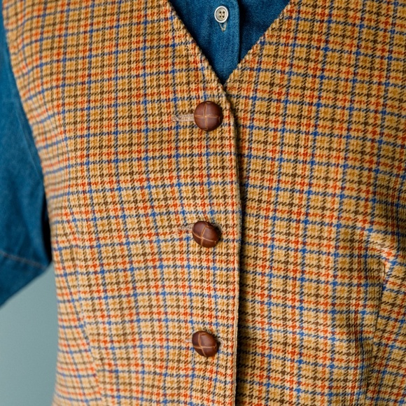 Vintage 80's Lizsport Tweed Vest - Picture 3 of 16